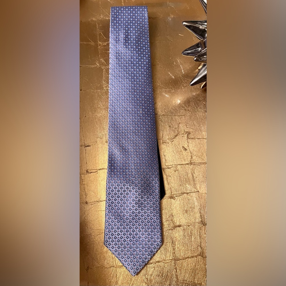 Tommy Hilfiger light-blue/orange specked tie